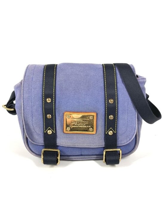 Louis Vuitton Handbags - Louis Vuitton Shoulder Bag Besace PM Canvas Blue